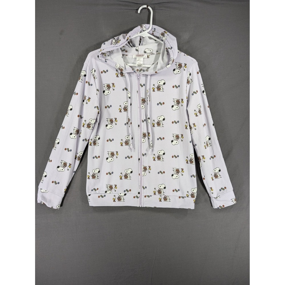 Peanuts‎ Snoopy Easter Full Zip Hoodie Lavender Purple Woodstock All Over Print